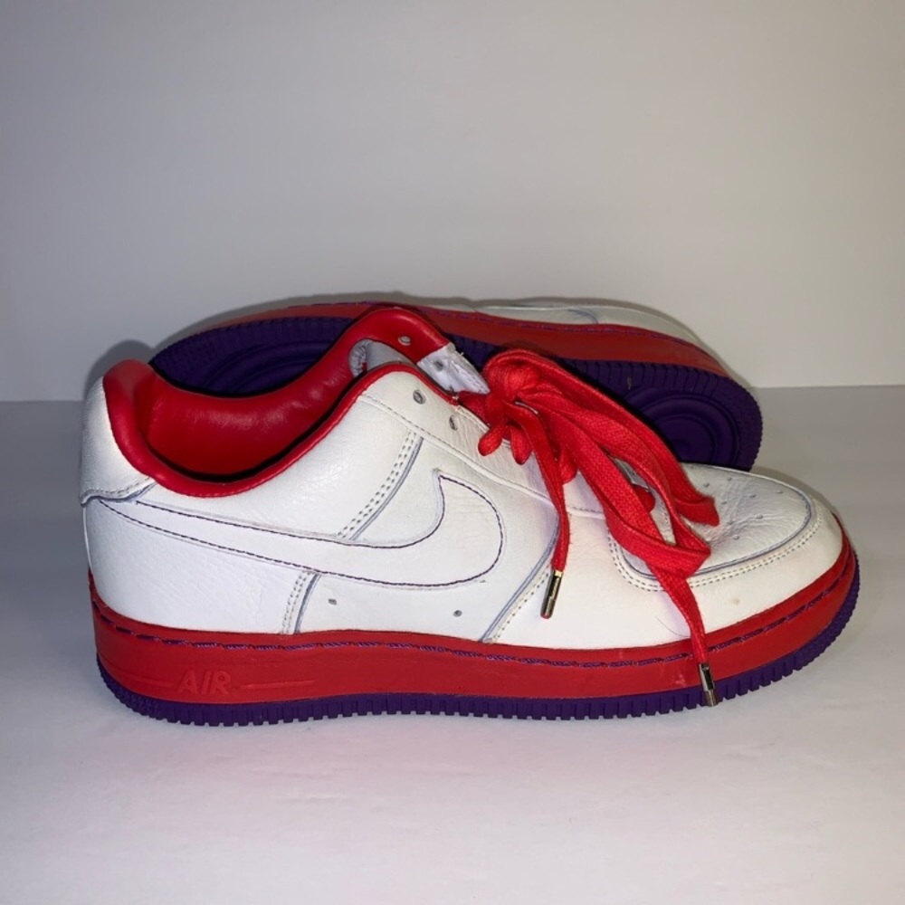 Nike Air Force 1 Supreme I/O 07  White Atom Red